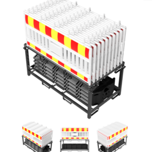 Plastgjerde set, 20 panler + 20 føtter i transportkasse